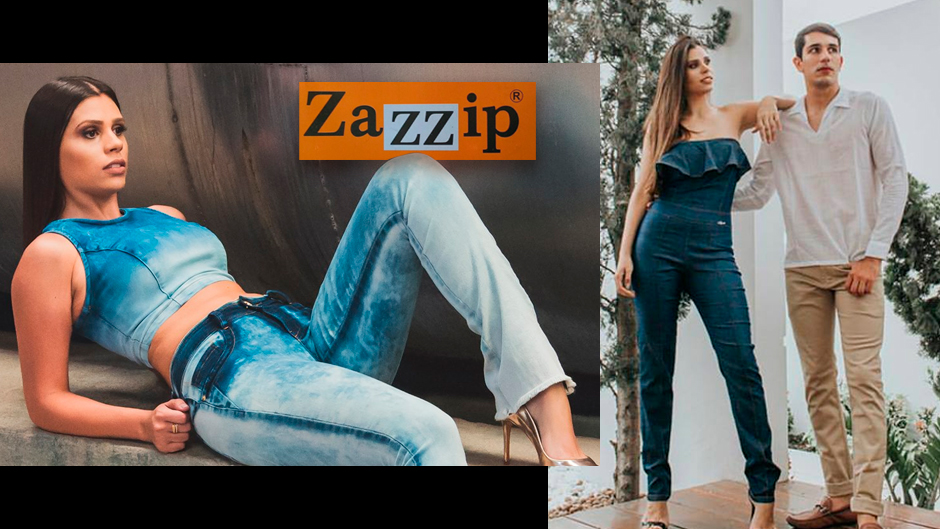 Zazzip moda jeans atacado